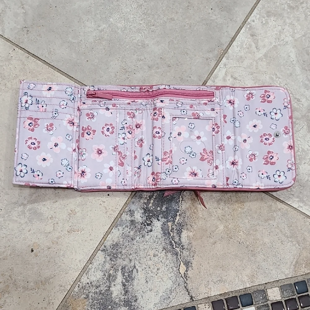 Vera Bradley Pink Quilted Wallet with Disney Characters RFID PROTECTION - Picture 5 of 14